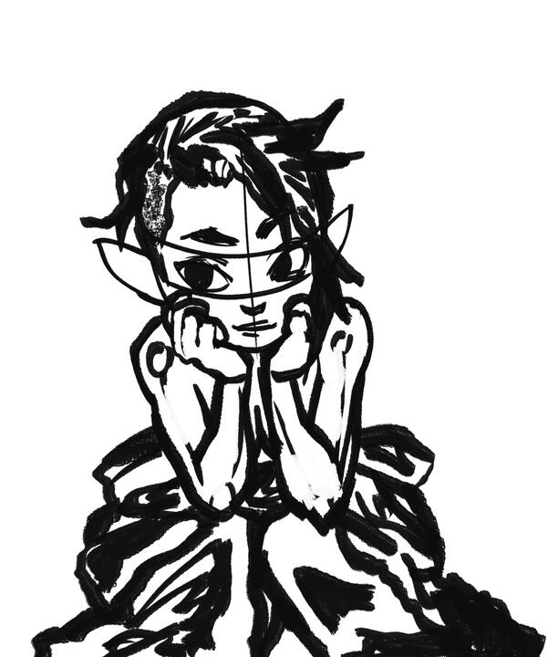 Messy Scribble White BG Messy Scribble White BG